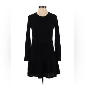 Zara black long sleeve dress - s
